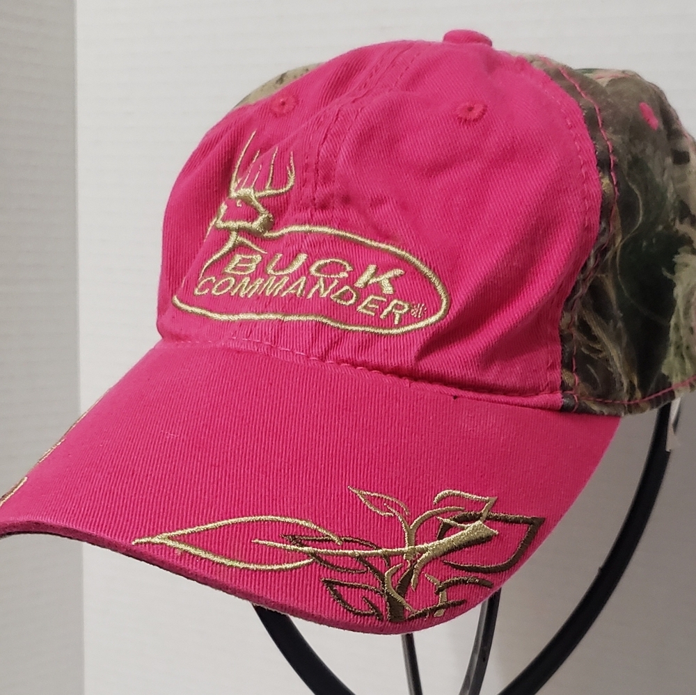 Buck Commander Camouflage Pink Womens OSFM Adjustable Baseball Cap Cotton
